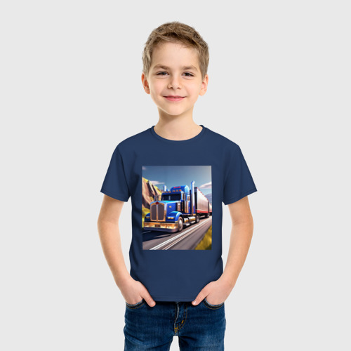 Детская футболка хлопок с принтом Игра АТС, фото на моделе #1