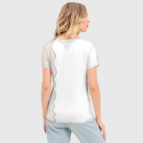 Женская футболка 3D Slim Сочное яблоко, цвет 3D печать - фото 4