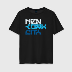 Женская футболка хлопок Oversize Ney York city