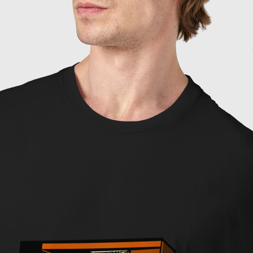 Мужская футболка хлопок Хэллоуин: скелет в шкафу, цвет черный - фото 6