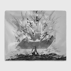 Плед 3D Нападение ангелов - Евангелион