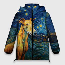 Женская зимняя куртка Oversize Грейхаунд в стиле Ван Гога