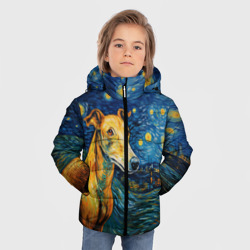 Зимняя куртка для мальчиков 3D Грейхаунд в стиле Ван Гога - фото 2