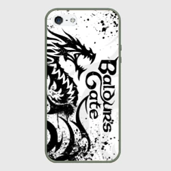 Чехол для iPhone 5/5S матовый Балдурс гейт 3 - дракон