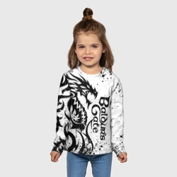 Детский лонгслив 3D Балдурс гейт 3 - дракон - фото 2