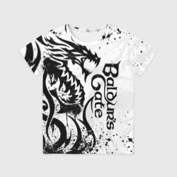 Детская футболка 3D Балдурс гейт 3 - дракон
