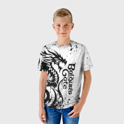 Детская футболка 3D Балдурс гейт 3 - дракон - фото 2