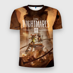 Мужская футболка 3D Slim Герои Little nightmares 3
