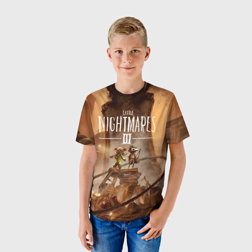 Детская футболка 3D Герои Little nightmares 3, цвет 3D печать - фото 3