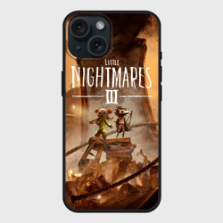 Чехол силиконовый для Apple iPhone 15 матовый Герои Little nightmares 3