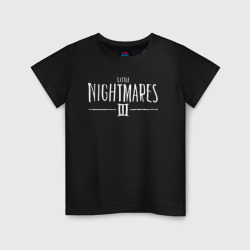Детская футболка хлопок Little nightmares 3 logo