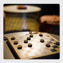 Магнитный плакат 3Х3 Игра в шашки