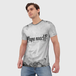 Мужская футболка 3D Papa Roach grey - фото 2