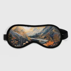 Маска для сна 3D Солнечное утро в цветущих горах