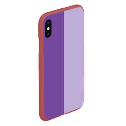 Чехол для iPhone XS Max матовый Футболка лавандовый дабл - фото 2