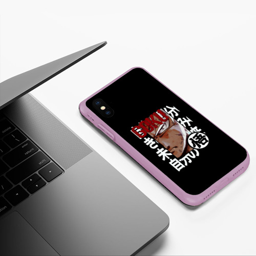 Чехол для iPhone XS Max матовый Манга Блич, цвет сиреневый - фото 5
