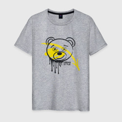Медведь в стиле urban – Мужская футболка хлопок с принтом купить со скидкой в -20%
