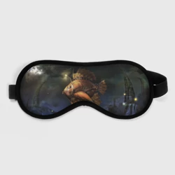 Маска для сна 3D Рыба-дирижабль в ночи