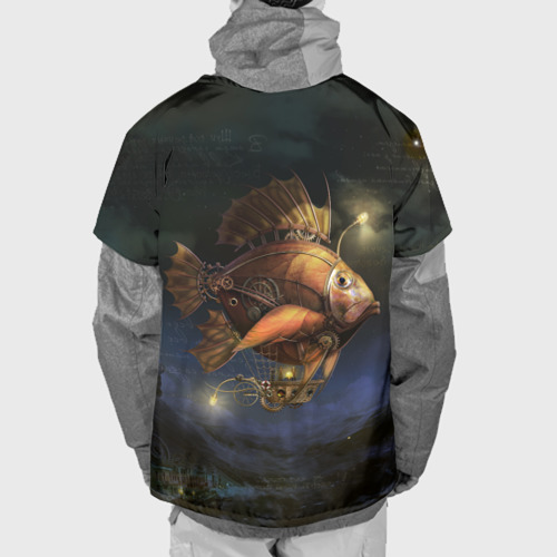 Накидка на куртку 3D Рыба-дирижабль в ночи, цвет 3D печать - фото 2