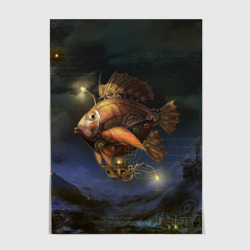 Постер Рыба-дирижабль в ночи