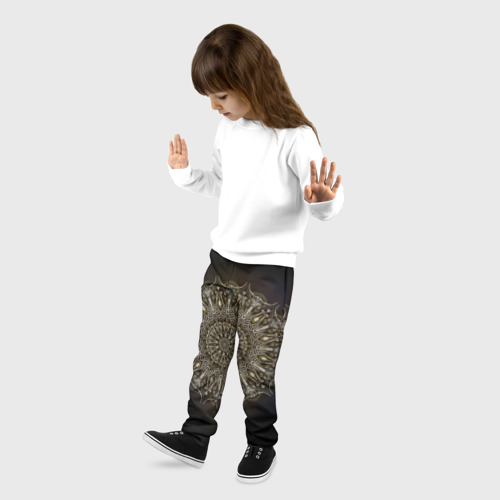 Детские брюки 3D Костяная мандала, цвет 3D печать - фото 3