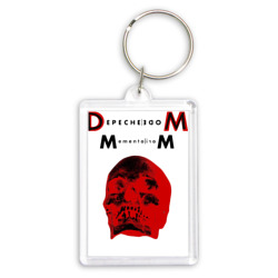 Брелок прямоугольный 35*50 Depeche Mode 2023 Memento Mori - Red Skull 01