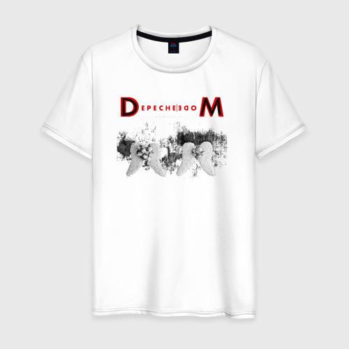 Мужская футболка из хлопка с принтом Depeche Mode 2023 Memento Mori - Angels 07, вид спереди №1