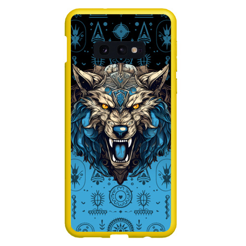 Чехол для Samsung S10E с принтом Скандинавский волк Фенрир, вид спереди #2