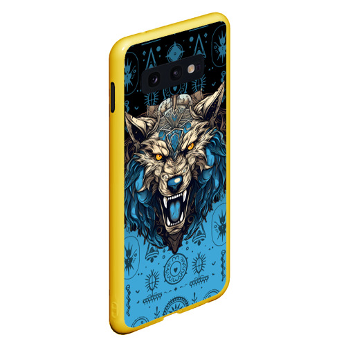 Чехол для Samsung S10E с принтом Скандинавский волк Фенрир, вид сбоку #3