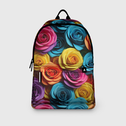 Рюкзак 3D с принтом Цветочная свежесть, вид сбоку #3