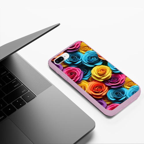 Чехол для iPhone 7Plus/8 Plus матовый с принтом Цветочная свежесть, фото #5