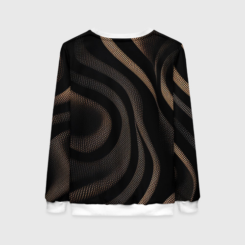 Женский свитшот 3D Черный абстрактный узор, цвет 3D печать - фото 2