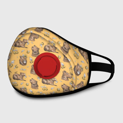 Маска из неопрена Капибары и мандаринки