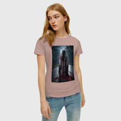 Женская футболка хлопок Призрак на дороге - фото 2