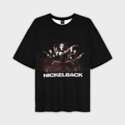 Мужская футболка oversize 3D Nickelback brutal