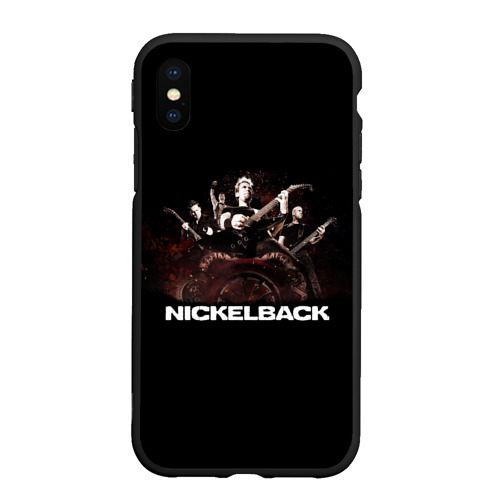 Чехол для iPhone XS Max матовый Nickelback brutal, цвет черный