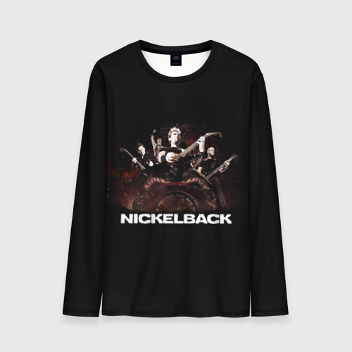 Мужской лонгслив 3D Nickelback brutal, цвет 3D печать