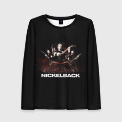 Женский лонгслив 3D Nickelback brutal