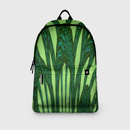 Рюкзак 3D Зеленый растительный мотив - фото 4
