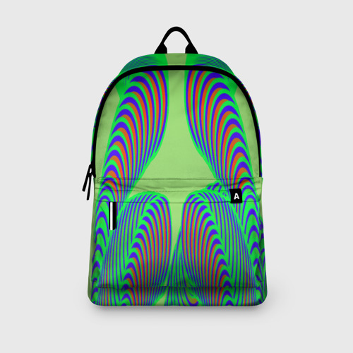 Рюкзак 3D Сине-зеленые изгибы - фото 4