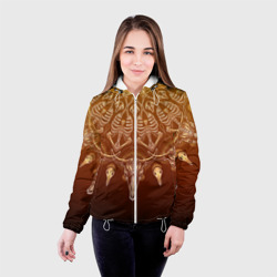 Женская куртка 3D Большая костяная мандала - фото 2