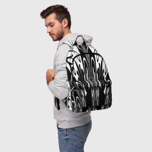 Рюкзак 3D Черные завихрения - фото 3