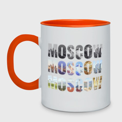 Кружка двухцветная Moscow - Москва