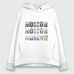 Женское худи Oversize хлопок Moscow - Москва