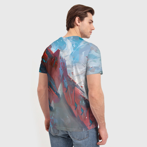 Мужская футболка 3D Аска Еванеглион, цвет 3D печать - фото 4