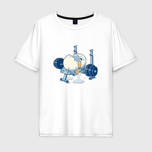 Мужская футболка оверсайз из хлопка с принтом Неудачная попытка - спортивный мем, вид спереди №1
