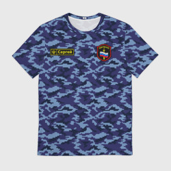 Мужская футболка 3D Камуфляж охрана - Сергей