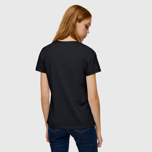 Женская футболка 3D Черный корсет с блестящими стразами, цвет 3D печать - фото 4