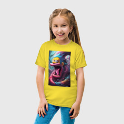 Детская футболка хлопок Гомер Симпсон - оборотень - нейросеть - фото 2