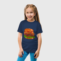 Детская футболка хлопок Бургер из частей - фото 2